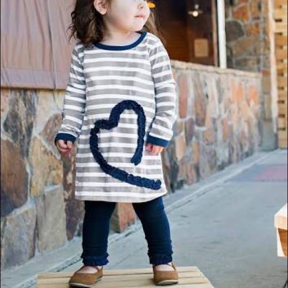 Ruffle Butts Other - 🔴 3/$20 Ruffle Butts Stripe Ruffle Heart Dress